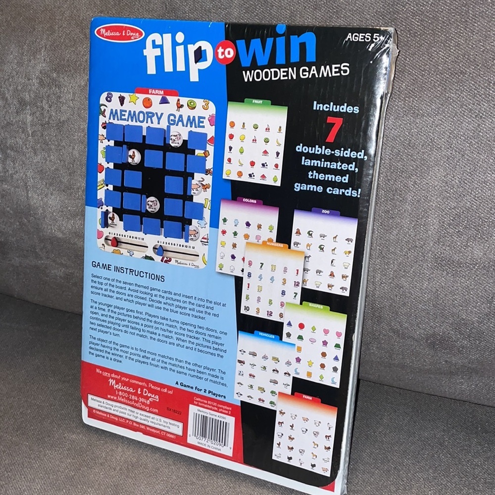 Melissa & Doug flip to Win wooden game. Ages 5+ - Picture 3 of 5